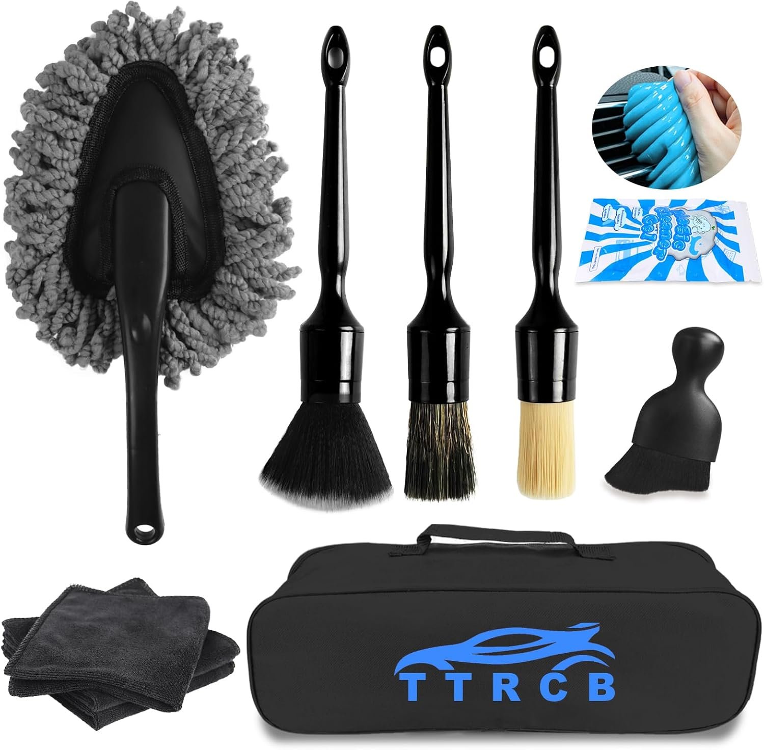 10PCS Car Detailing Cleaning Kit Interior Cleane
