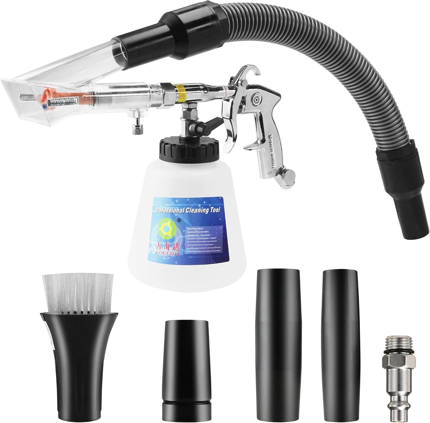 3-in-1 Air Tornador Car Detailing Gun Upholstery