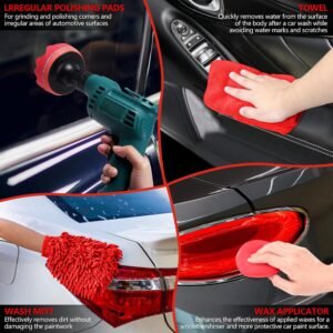 32Pcs Red Car Detailing Kit Complete