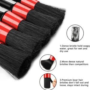 HMPLL 10pcs Auto Car Detailing Brush Set Car Interior Cleaning Kit