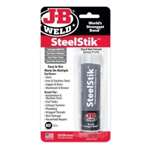 J-B Weld 8267 SteelStik Steel Reinforced Epoxy Putty Stick