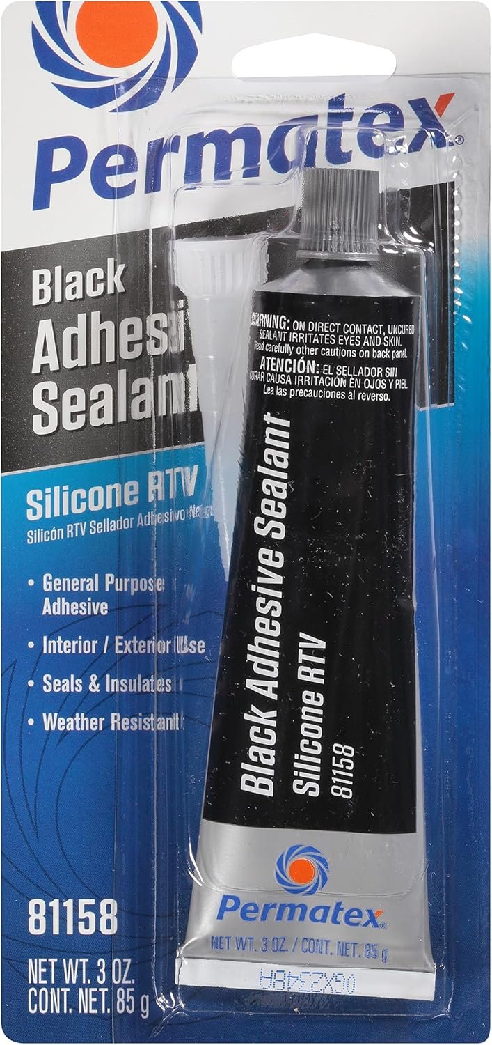Permatex 81158 Black Silicone Adhesive Sealant