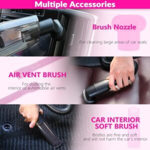 ThinkLearn Car Cleaning Kit with High Power Car Vacuum – Complete Car Detailing Kit