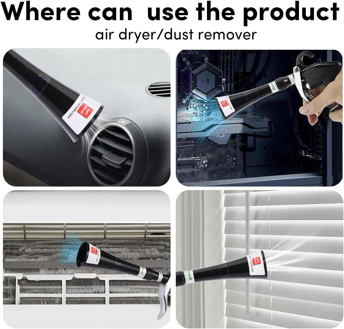 Tornado Air Blow Gun for Car Detailing – Dry Car Detailing Air Gun Blower