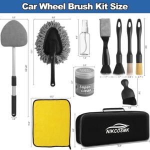 Windshield Cleaner Tool, 14Pcs Car Cleaning Kit