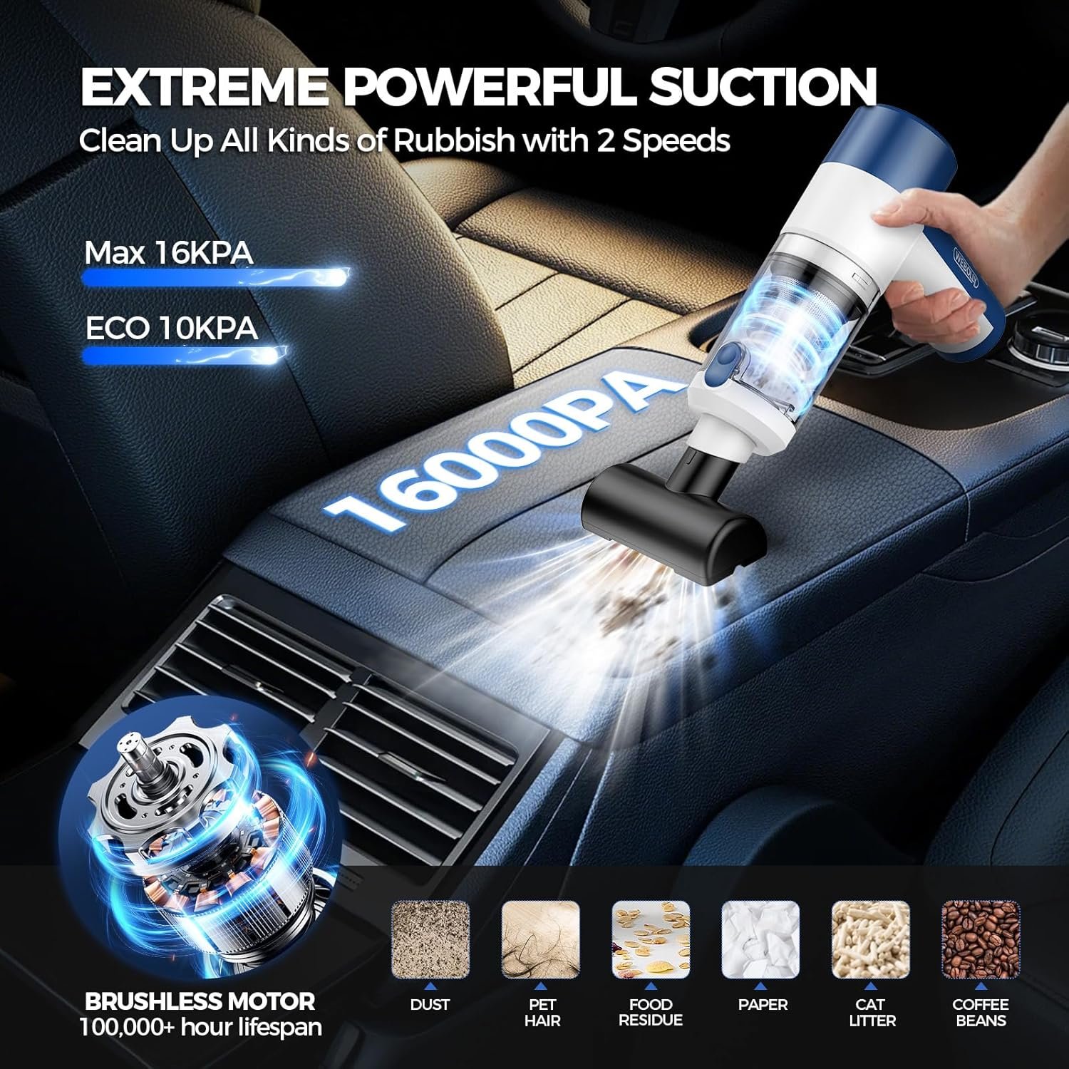 Car Vacuum Air Duster Portable Cordless
