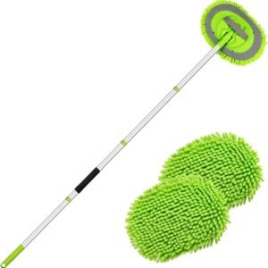 Car Wash Brush Kit Long Handle Car Cleaning Brush with Scratch-Free Refill Head