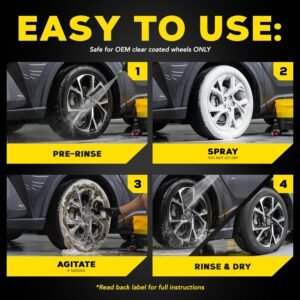 Meguiar’s Hot Rims Foaming Wheel & Tire Cleaner – 20 oz Wheel Cleaner