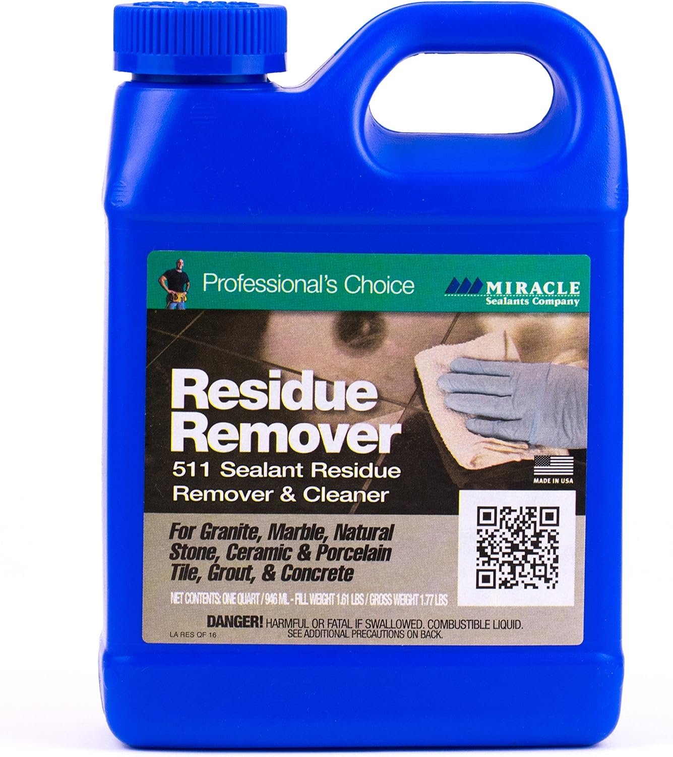 Miracle Sealants 511 Sealant Residue Remover & Cleaner, Quart